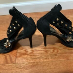 Elegant Black Studded Heels